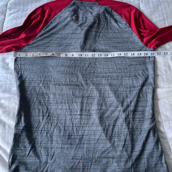NWT Baseball Genuine Merchandise M Heather Grey / Crimson - Picture 12 of 13